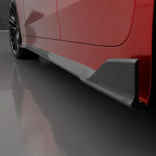 Юбки на пороги Signature для Мерседес АМГ ГТ 63 (2017-2025) — Ларте Дизайн Окрашенный базальт или натуральный карбон | Премиум | Штатный монтаж